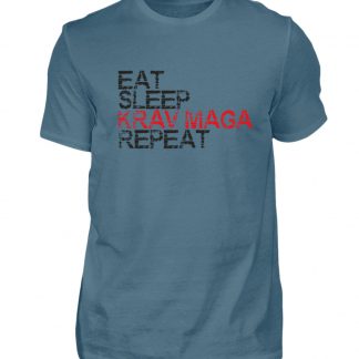 Eat Sleep Krav Maga Repeat - Herren Shirt-1230