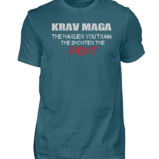 Krav Maga - The Harder You Train... - Herren Shirt-1096