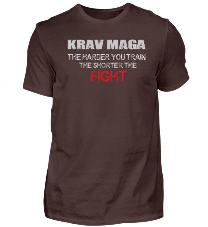 Krav Maga - The Harder You Train... - Herren Shirt-1074