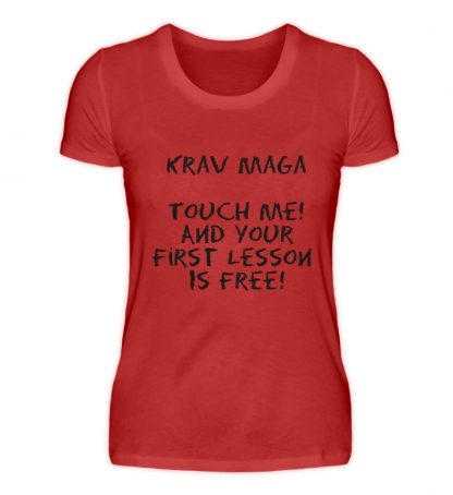 Krav Maga Touch me! And Your First.. - Damenshirt-4