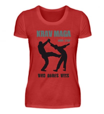 Krav Maga - Who Dares Wins - Damen Premiumshirt-4